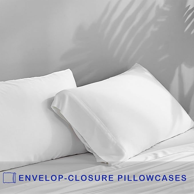 ACCURATEX Cooling Pillow Cases Queen Size Set of 2, Rayon Derived from Bamboo - Image 4