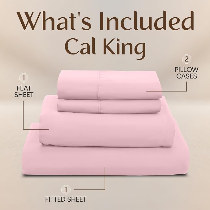Utopia Bedding California King Size Sheet Set – 4 Piece Bed Sheets, Soft and - Image 3