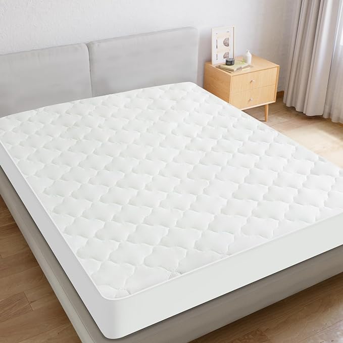 Full Size Mattress Protector Pad Waterproof Quilted, Breathable & Cooling Full - Image 5