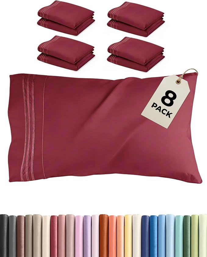 King Pillow Cases Set of 8 by CGKUnlimited