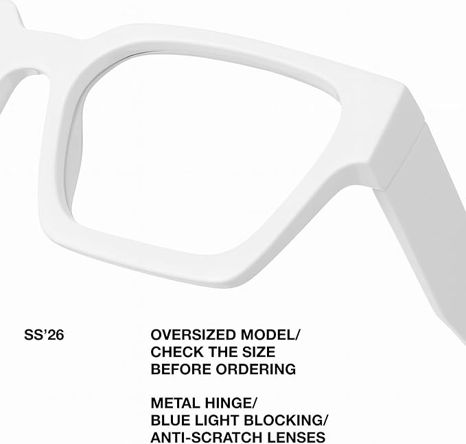 livho Oversized Eyewear Frame for Woman and Men - Image 3