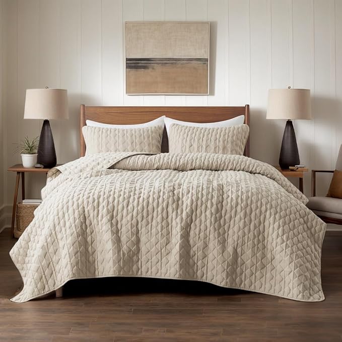 WDCOZY Oversized California Cal King Size Quilt Bedding Sets - Image 2