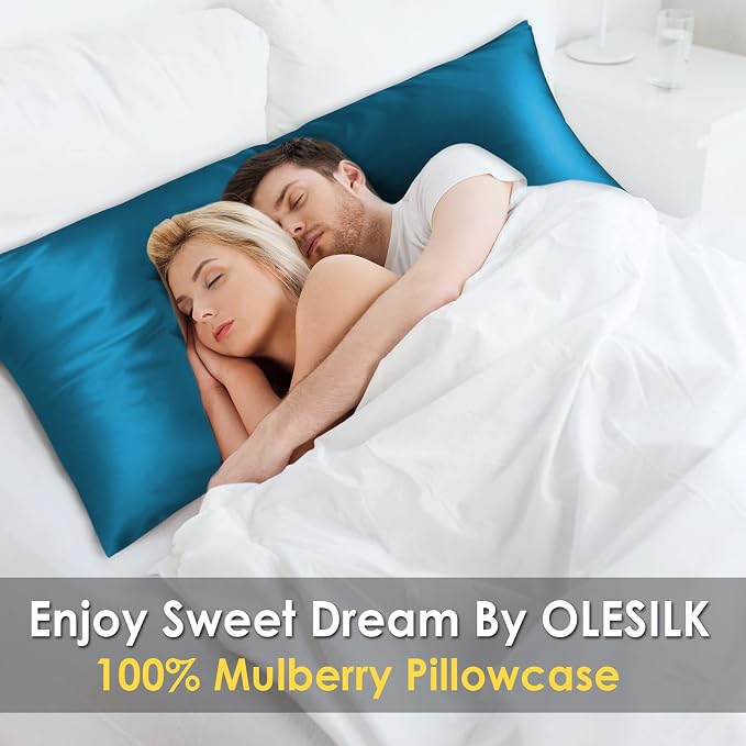 OLESILK Silk Body Pillowcase 20x54 Zippered: 100% Mulberry Silk - Image 2