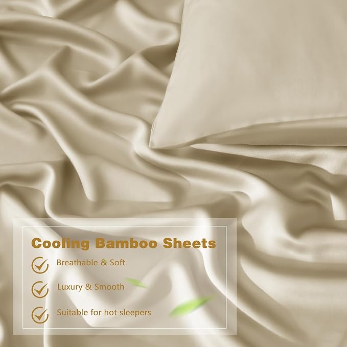Homiest Cooling Pillow Cases Standard Size Set of 2, 100% Rayon Derived from - Image 4