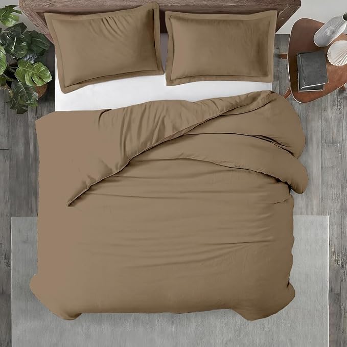 Kotton Culture 3 Pc 120"x120" Duvet Cover Set Super King Plus/Super Oversize by KottonCulture