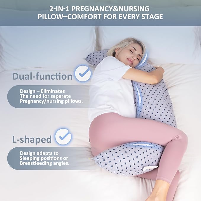 Chilling Home Pregnancy Pillow, C Shaped Pregnancy Pillows - Image 2
