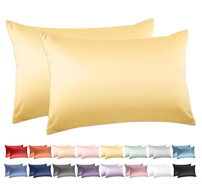 100% Cotton King Pillowcases Set of 2, Deep Dream 600 Thread Count Pillow Cases by DeepDream