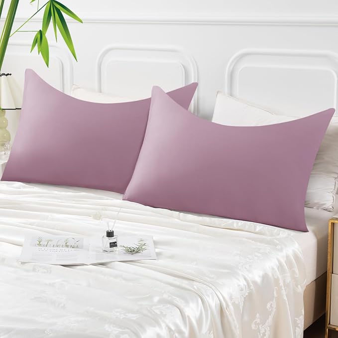 Curved Pillow Case King Size, Side Sleeper Pillow Cases Cover Cooling Rayon - Image 7