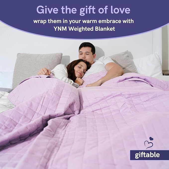 YnM Exclusive Weighted Blanket, Soothing Organic Long Stapled Cotton, Smallest - Image 7