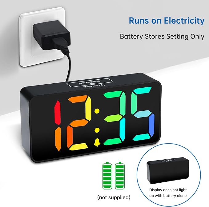 DreamSky Small Digital Alarm Clocks - Image 2