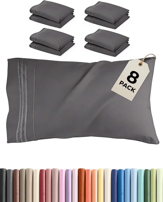 Queen Pillow Cases Set of 8 by CGKUnlimited