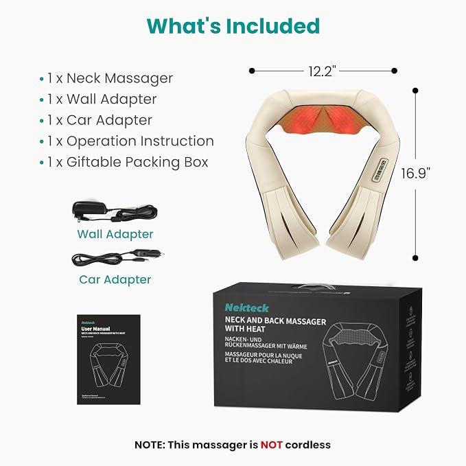 Nekteck Shiatsu Neck Massager - Image 9