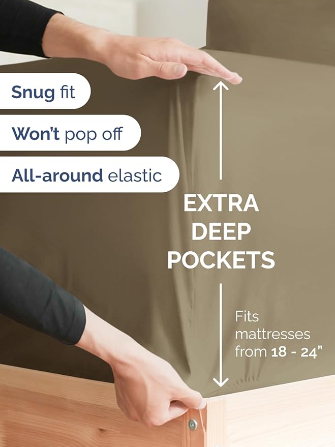 Extra Deep Twin Sheet Set - Image 3