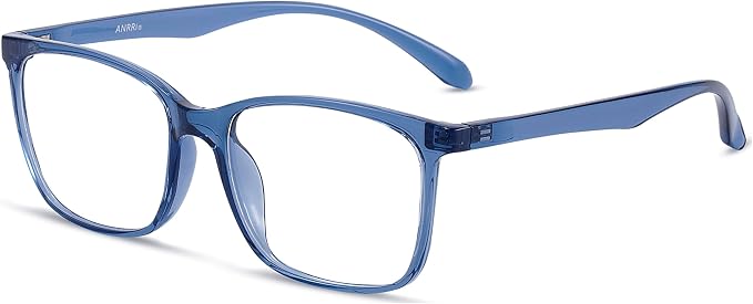 ANRRI Blue Light Blocking Glasses, Anti Eyestrain Lens Lightweight Frame by ANRRI
