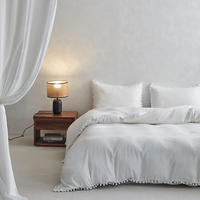Simple&Opulence French Linen Blended Duvet Cover Queen, Flax Viscose Derived by SimpleOpulence