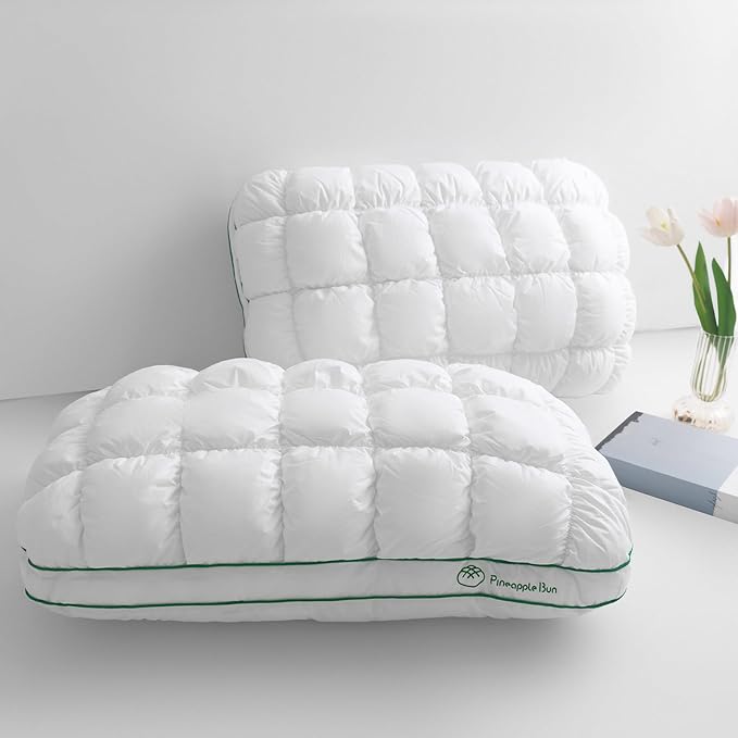 YOUR MOON Fluffy Support Bed Pillow Queen Size Set of 2, Super Soft Premium by YOURMOON