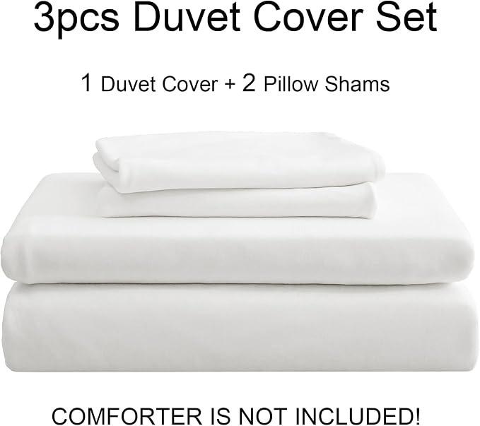 PURE ERA Jersey Knit Duvet Cover Set 100% T-Shirt Cotton Super Soft Comfy 3pc - Image 7