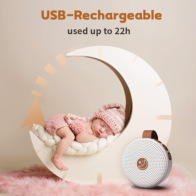 Sound Machine Mini Portable Baby White Noise Machine - Image 3