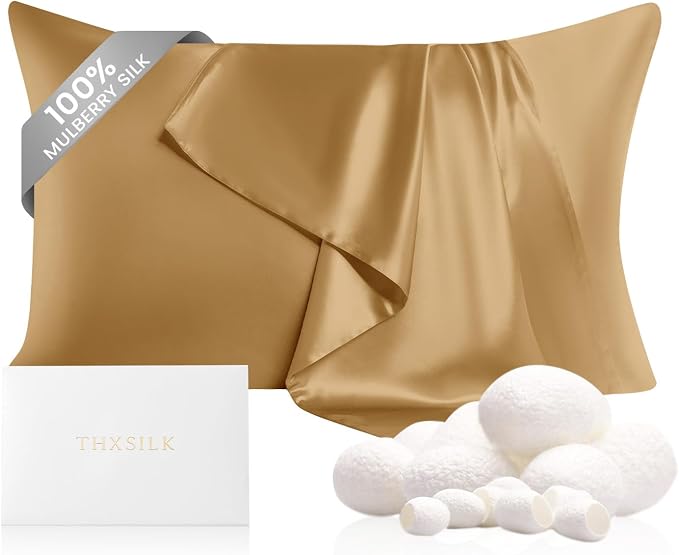 THXSILK 100% Pure Mulberry Silk Pillowcase by THXSILK
