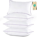 JOLLYVOGUE Pillows Queen Size Set of 4, Washable Supportive Bed Pillows by JOLLYVOGUE