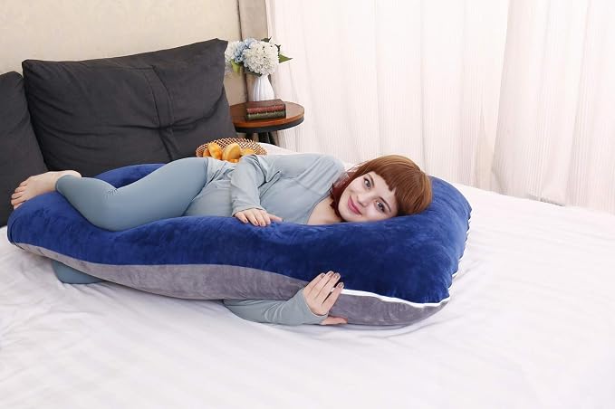 MOON PINE U Shaped Pregnancy Pillow, Maternity Full Body Pillow - Image 7