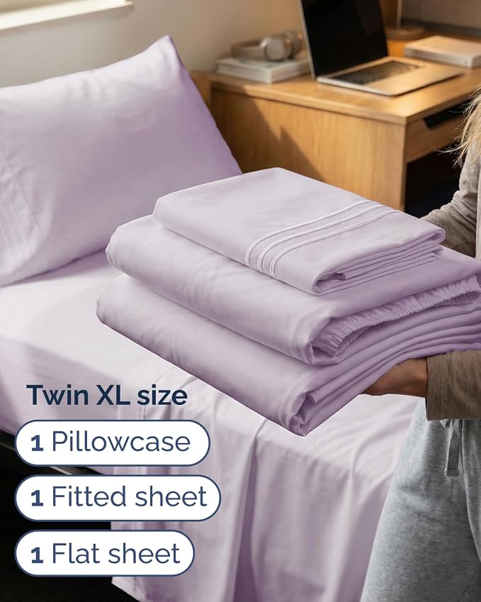Twin XL Size 3 Piece Sheet Set - Image 3