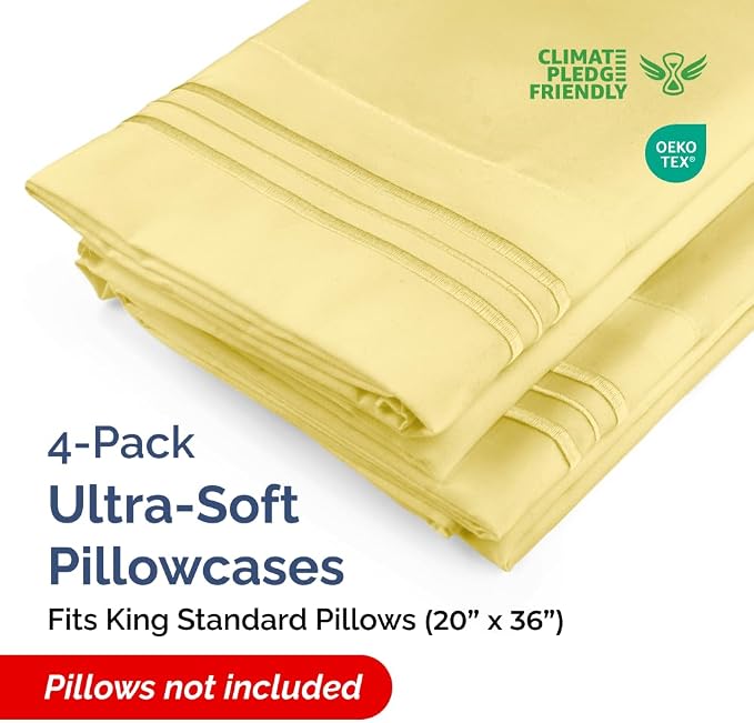 King Standard Pillow Cases Set of 4 - Image 2