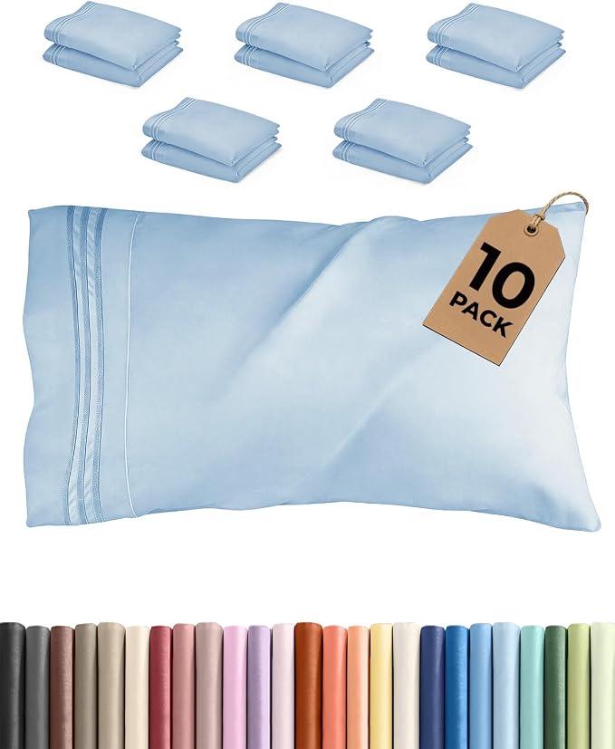 Queen Pillow Cases Set of 10 by CGKUnlimited
