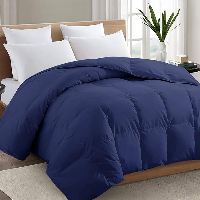 TEXARTIST Premium 2100 Series Queen Comforter All Season Breathable Navy Blue by TEXARTIST