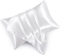 Satin Pillowcases with Zipper （20x30）, Queen Size Pillowcases Set of 2 by HommxJF
