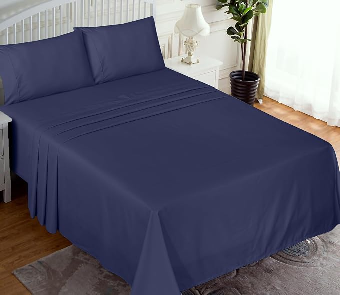 RUVANTI 100% Cotton Sheets – Twin Size Percale Bedding, Cooling & Breathable - Image 2
