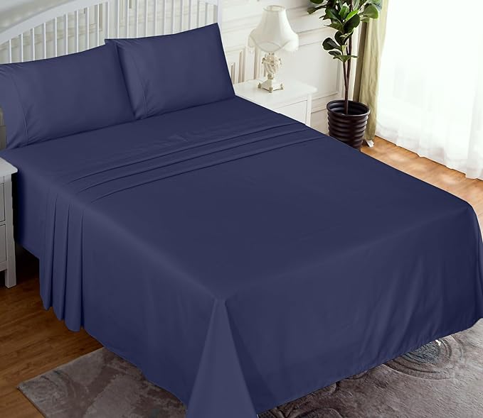 RUVANTI 100% Cotton Sheets – Full Size Percale Bedding, Cooling & Breathable - Image 2