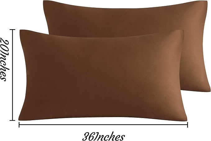 NTBAY King Pillow Cases Set of 2, 2 Pack Brushed Microfiber 20x36 Pillow Cases - Image 6