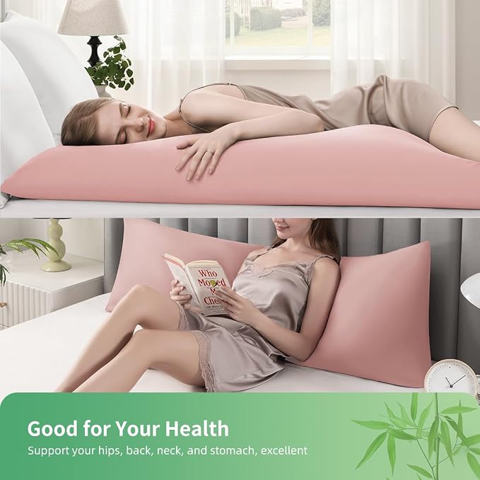 Body Pillowcase, Cooling Viscose from Bamboo Pillow Cover - Image 2