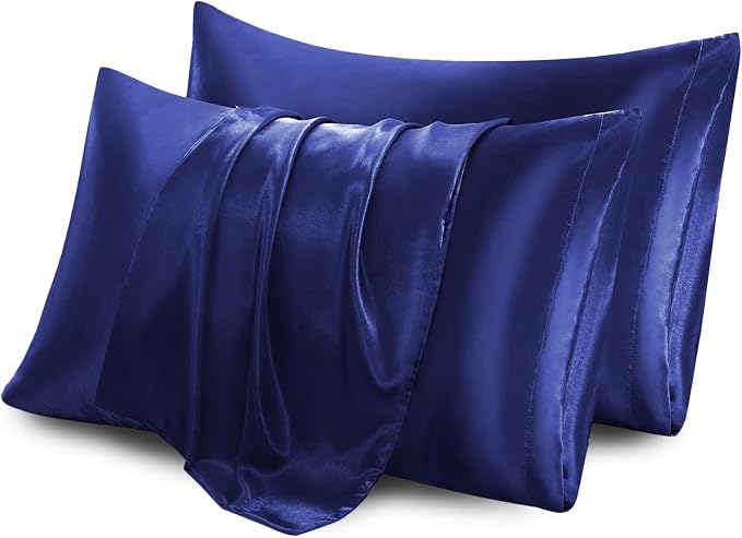 Aormenzy Satin Pillow Cases for Women Standard Size Set of 2, Fade Resistant - Image 6
