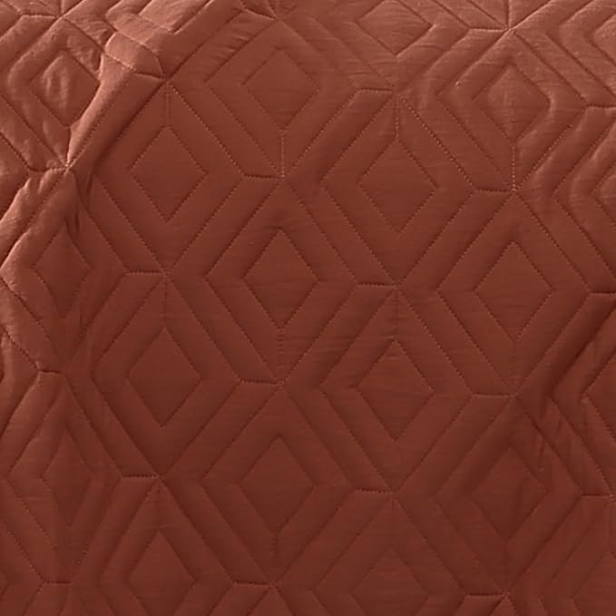 WRENSONGE Queen Quilt-3 Pieces Geometric Autumn Leaf Bedspreads Queen Size - Image 6
