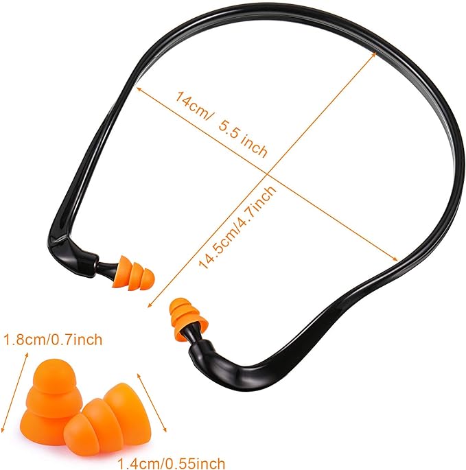 BBTO Banded Earplugs for Shooting Range Band Ear Plugs Lightweight Silicone - Image 5