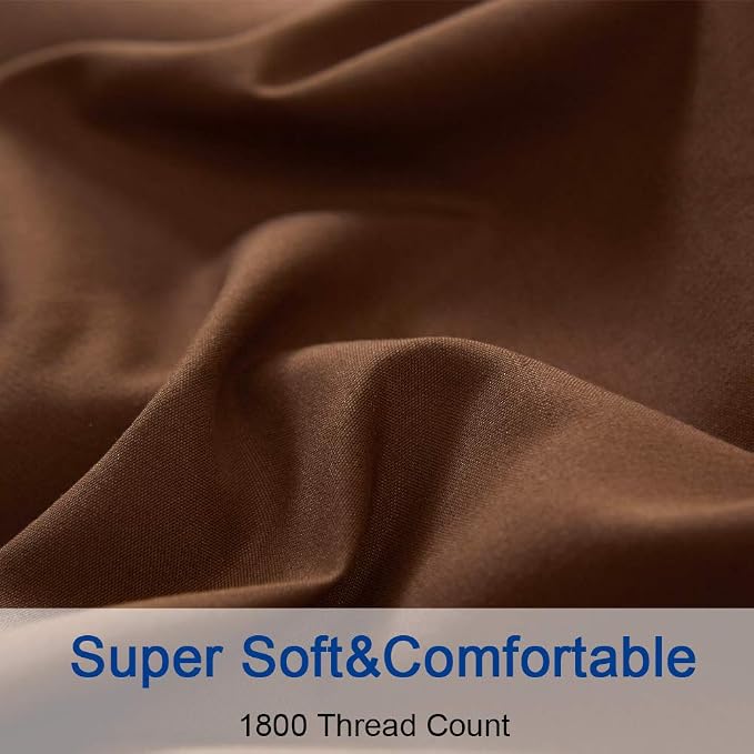 SONORO KATE Bed Sheet Set Super Soft Microfiber 1800 Thread Count Luxury - Image 5