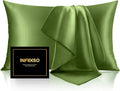 INFIIXSO Silk Pillow Cases 2 Pack Standard Size, Ultra Smooth & Soft Mulberry by INFIIXSO
