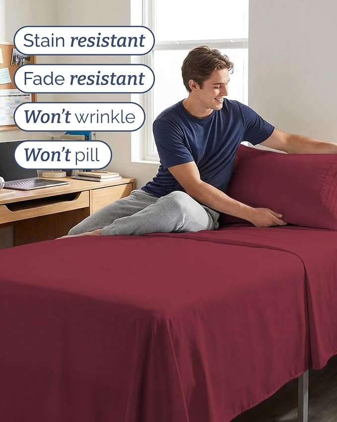 Twin XL Size 3 Piece Sheet Set - Image 5