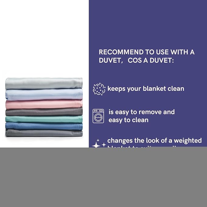 YnM Exclusive Weighted Blanket, Cooling Rayon & Cozy Velvet Dual-Sided - Image 9