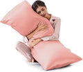 Love's cabin Satin Body Pillowcase 20x54, Cooling Pillow Cover by Lovescabin