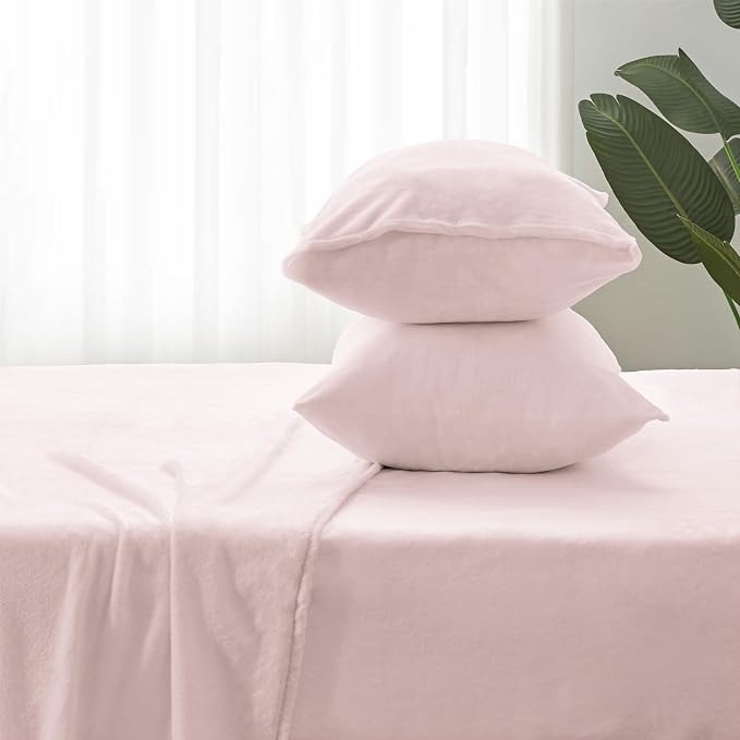 BEDELITE Flannel Sheets Queen Size Pink - Image 7