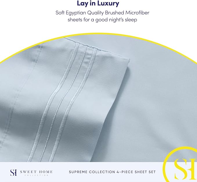Twin Sheets - Breathable Luxury Sheets - 1800 Supreme Collection Extra Soft - Image 6