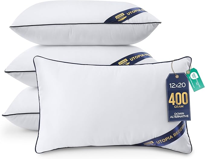 Utopia Bedding Throw Pillow Inserts, 12 x 20 Inches Decorative Indoor Pillows by UTOPIABEDDING