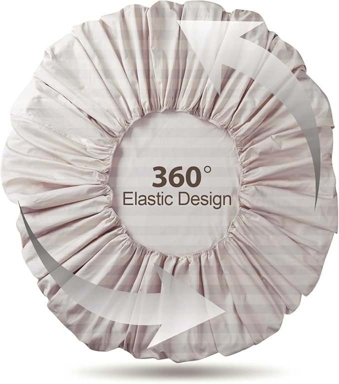 100% Egyptian Cotton Fitted Sheet Full Size, 600 Thread Count, Single Fitted - Image 6