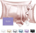 100% Silk Pillow Cases 2 Pack Standard Size Mulberry Silk Pillowcase Set of 2 by WLOSJ
