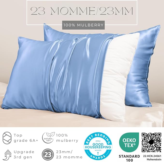PROMEED Real 23 Momme 100% Silk Pillowcase - Image 2