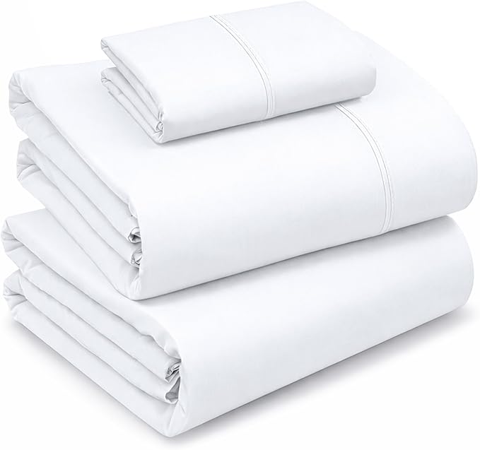 RUVANTI 100% Cotton Sheets – Twin XL Size Percale Bedding, Cooling & Breathable by Ruvanti