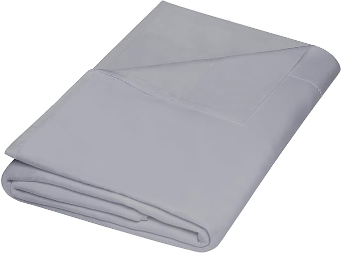 ZPECC Queen Flat Sheet Only 1 Pack, Durable Light Gray Top Bed Sheets by ZPECC-ABrandThatHasBeenFocusedOnBabyProductsFor18Years